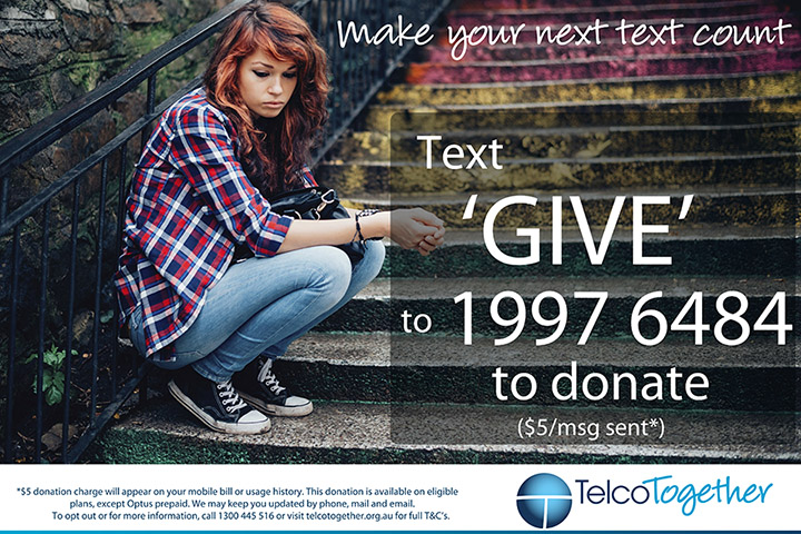 Text Giving poster